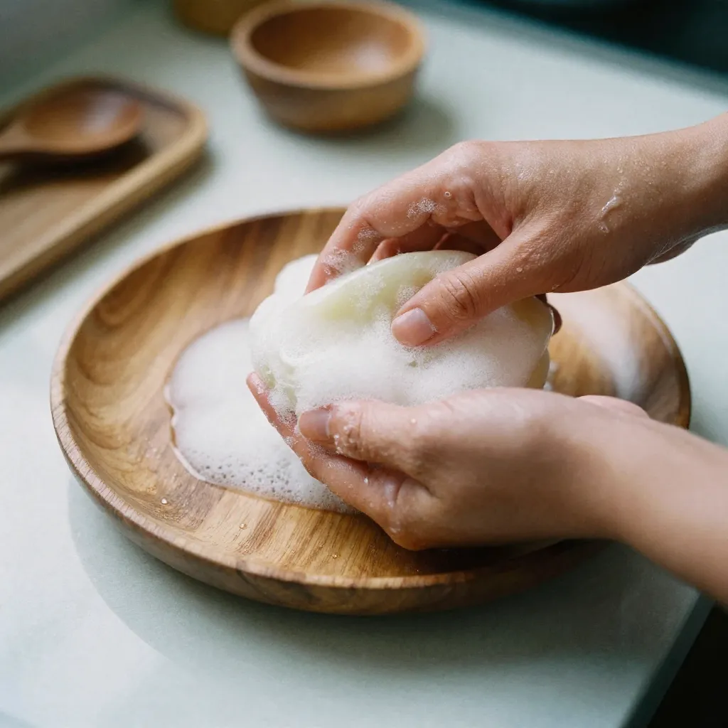 Natural wooden kitchenware collection