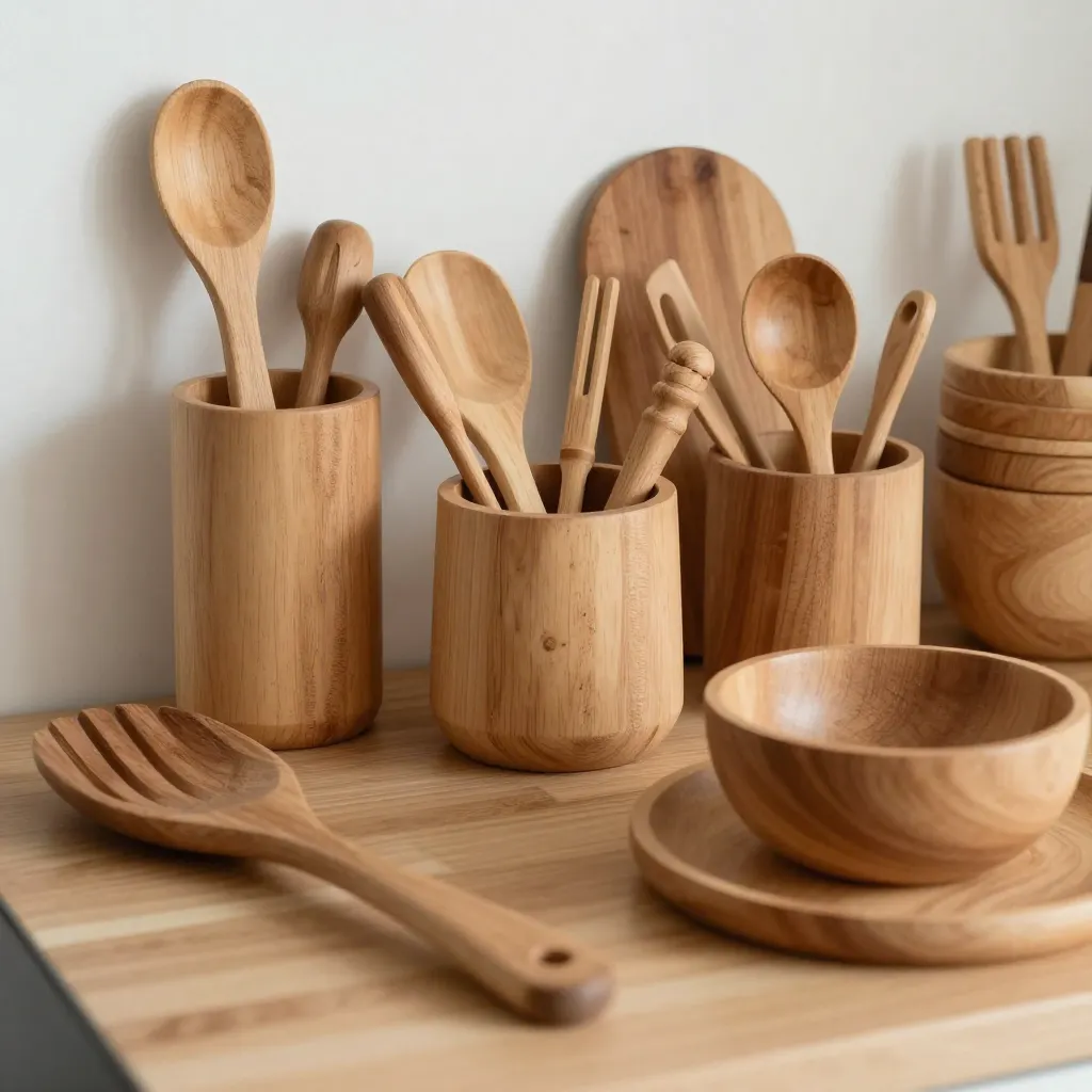 Juniper wood kitchenware
